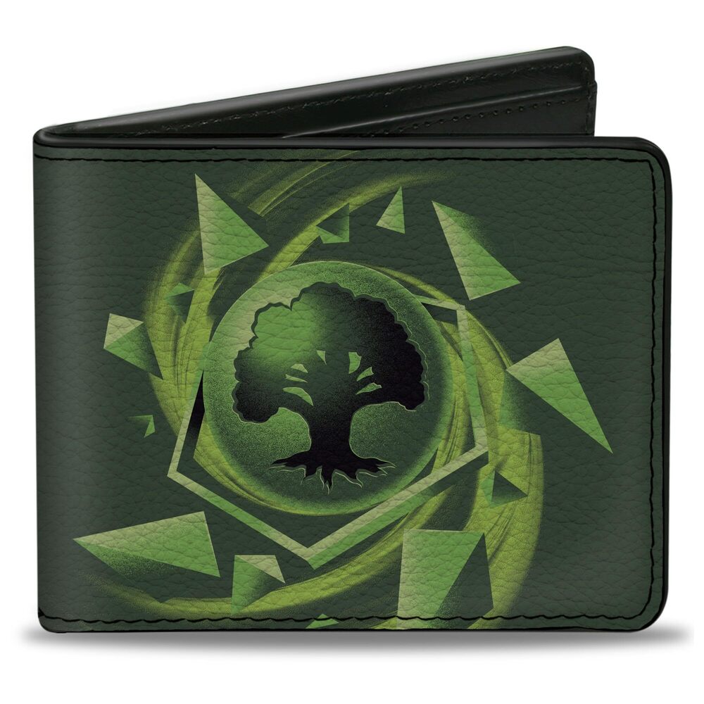 2280 Magic The Gathering Wallet, Bifold, Magic The Gathering Green Mana